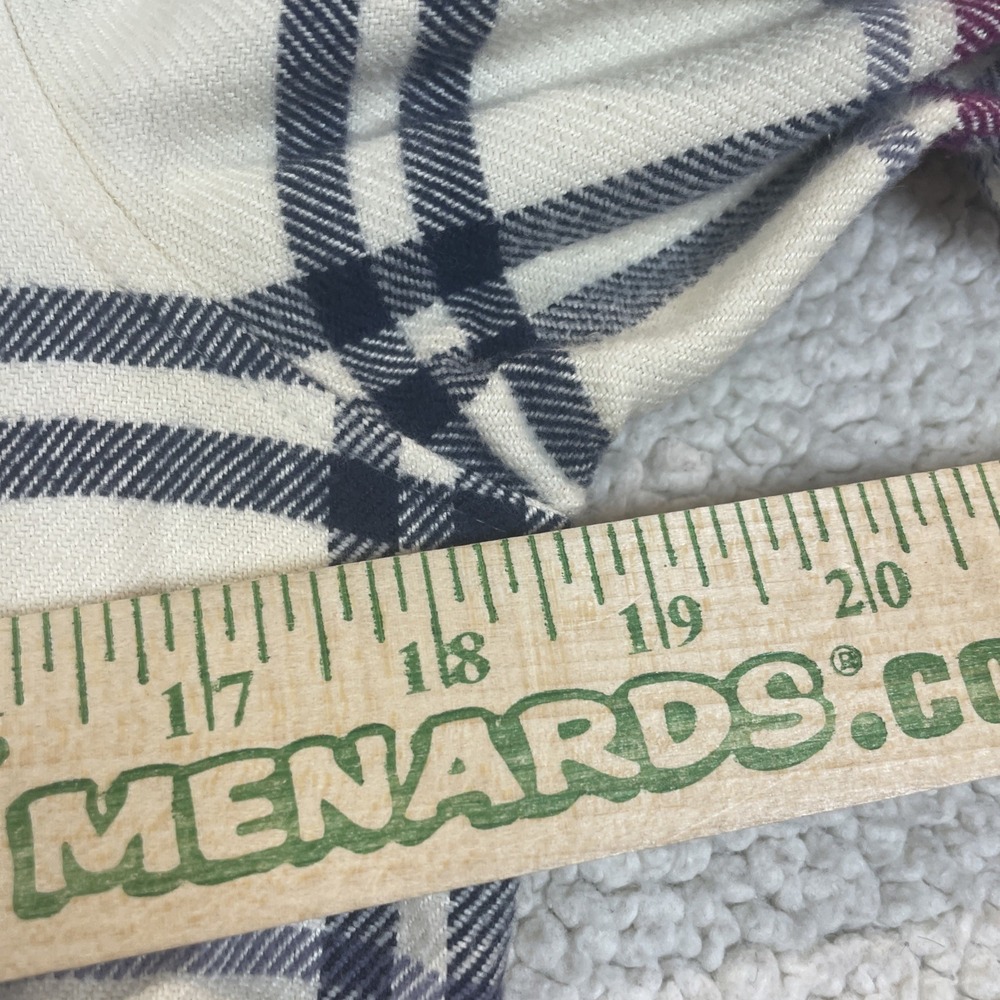Patagonia Flannel Shirt Womens 4 White Plaid Organic Cotton Button Up 0217 - Picture 5 of 8
